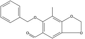 7-methyl-6-(phenylmethoxy)- 1,3-Benzodioxole-5-carboxaldehyde